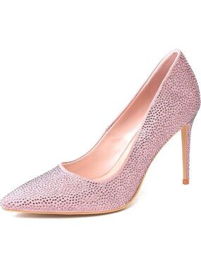 Sparkly Rhinestone High Heels Pumps for Women - Elegant Evening Shoes